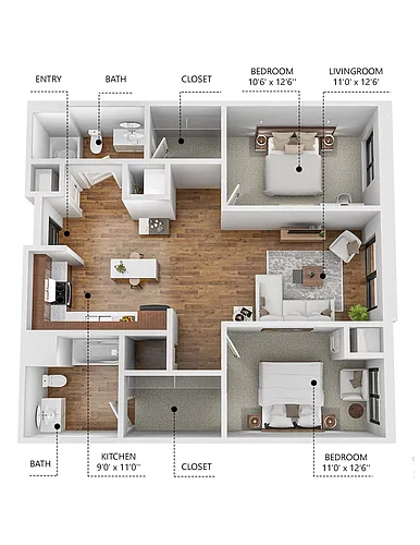 Floor plan B2 - Go