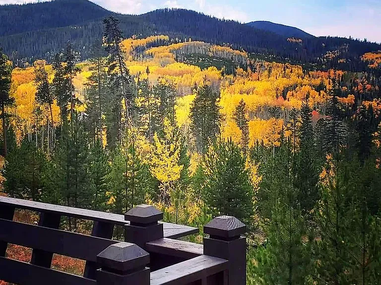 Autumn view from expanded deck