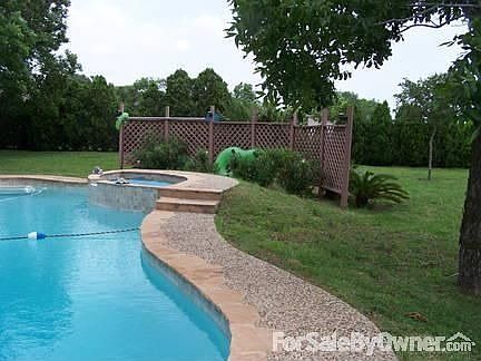 side view of pool/spa