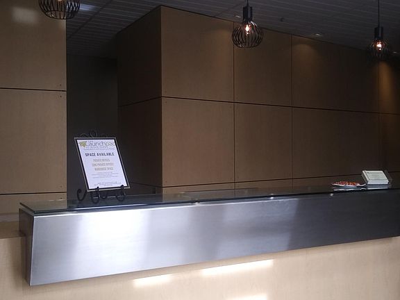 Receptionist area...what your customers will see and be greeted when they come to your growing and prosperous office.