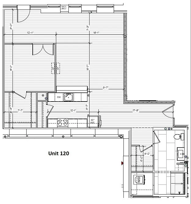 Floor plan Small Studio