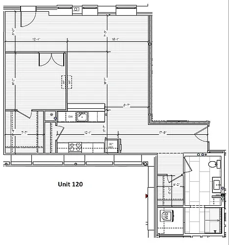 Floor plan Small Studio