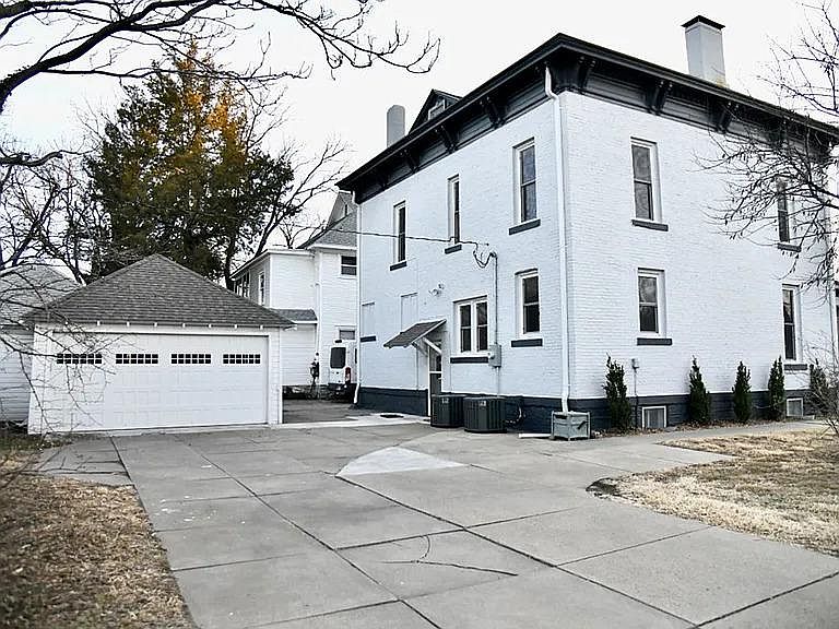 Attached garage and outdoor parking
