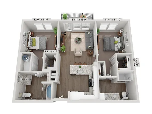 Floor plan B2 - Jasper
