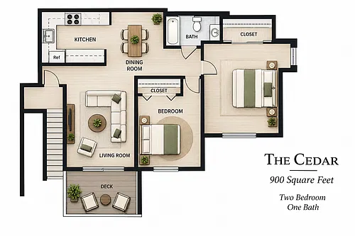 Floor plan The Cedar