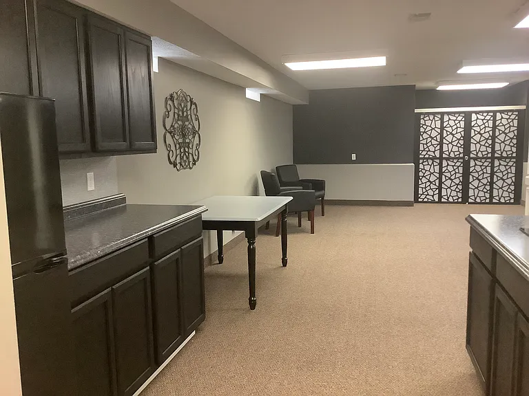 Kitchenette/Coffee Bar/ Has Refrigerator, cooktop & Sink