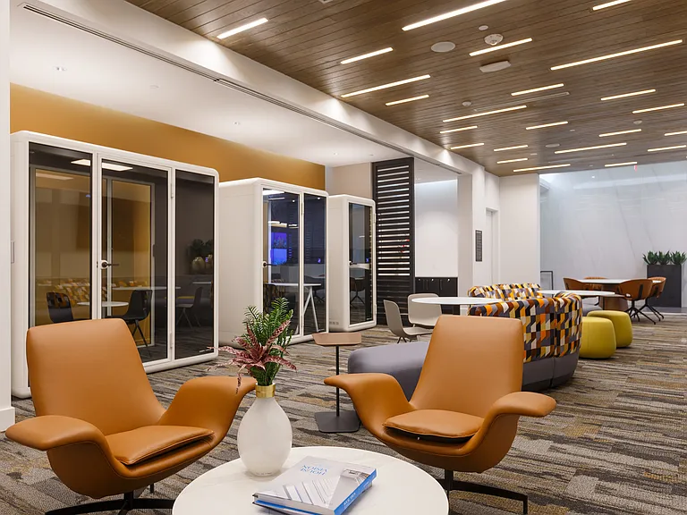 Resident Business / Co-Work Area with Business Pods