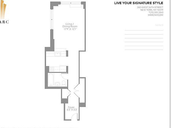 2nd image of 260 W 54th St APT 25H