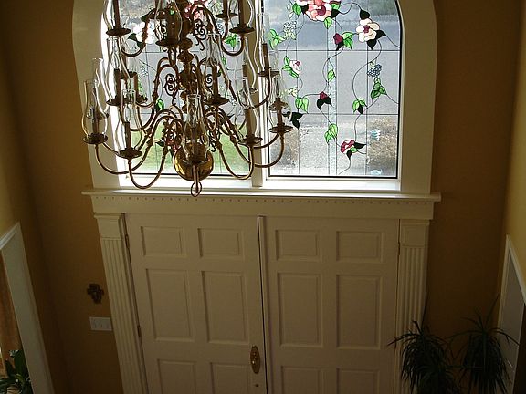 Custom stained glass feature