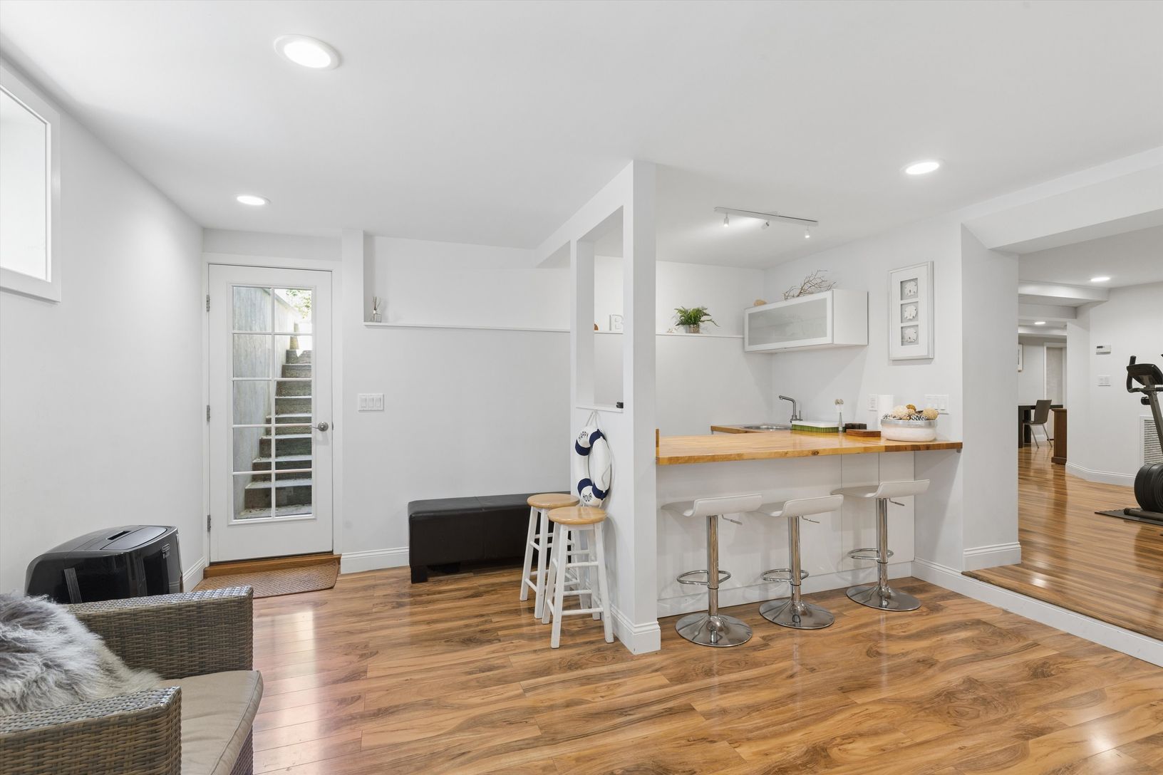  Basement kitchen area.