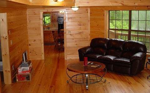 living room looking into kitchen