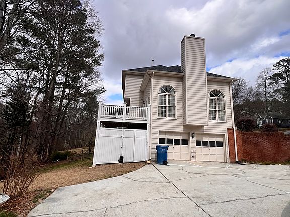 Spacious parking space with two attached garage