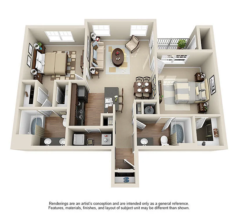 Floor plan B1 Large Garage