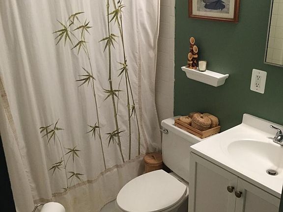 recently redone shower and new paint
