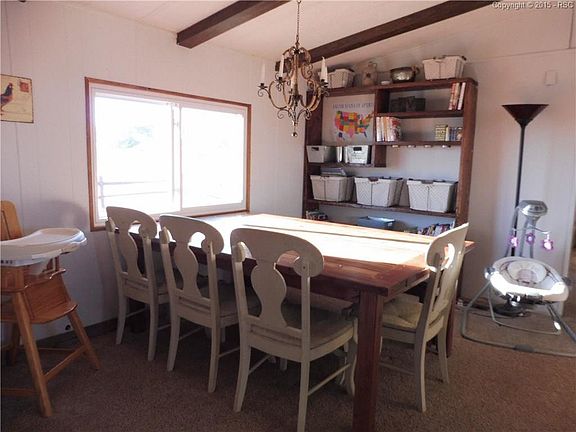 Lots of room in this dining area for a large table. Great space brings in light