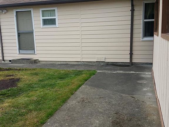 Backyard behind Carport