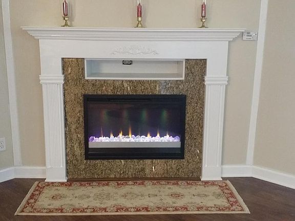 beautiful custom electric fire place