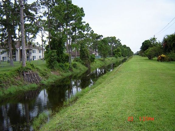 Canal At Back Of Home