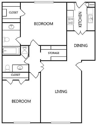 Floor plan 2X2