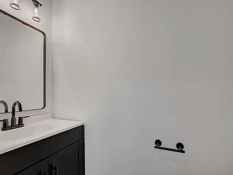 Shared half bathroom