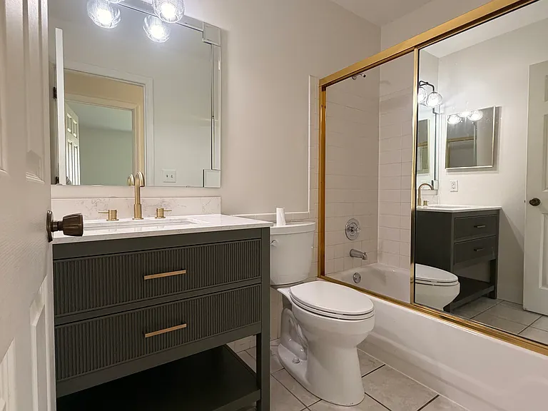 Hallway bathroom