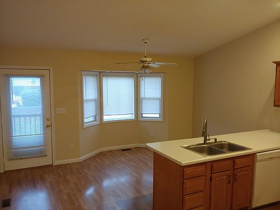 Vaulted ceiling in open kitchen