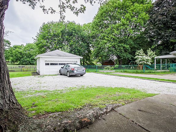 Back yard and Garage