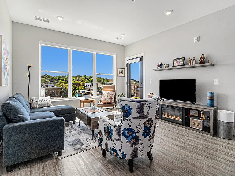 The Tribune Lofts - Living Room