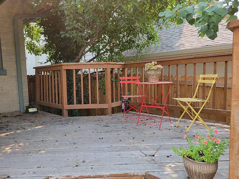 Shaded deck!