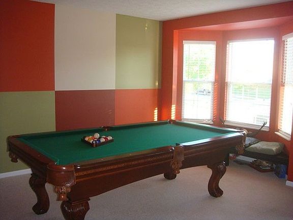 Living room is large enough for a pool table!