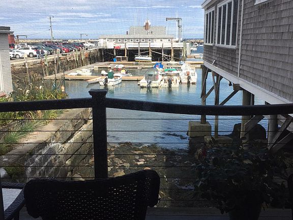 View from first floor deck - yacht club, harbor, motif #1.