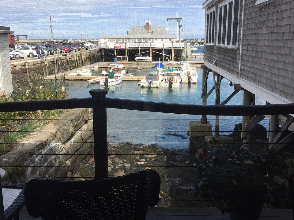 First floor deck overlooking yacht club, harbor, motif #1.
