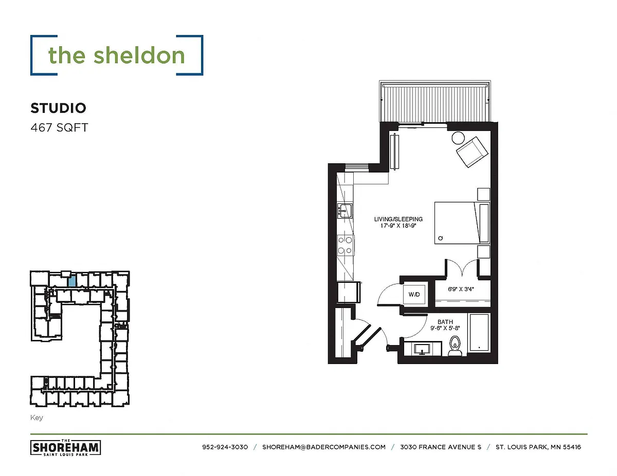 Floor plan The Sheldon