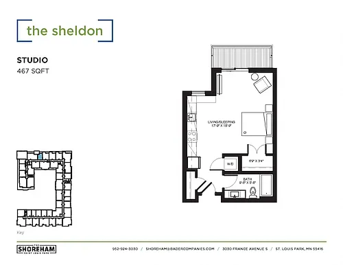 Floor plan The Sheldon