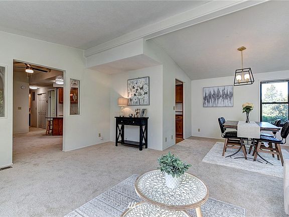 Open concept living and dining