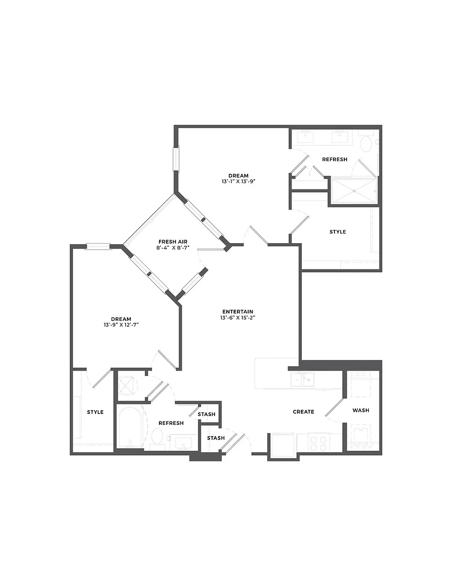 Floor plan B1