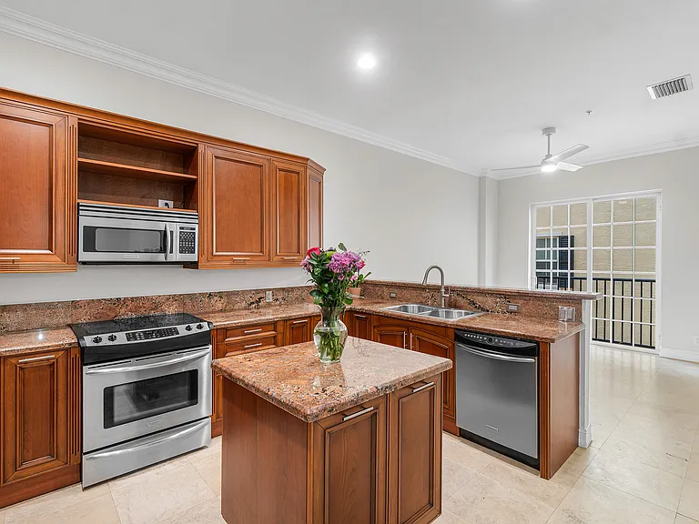 Kitchen and living area