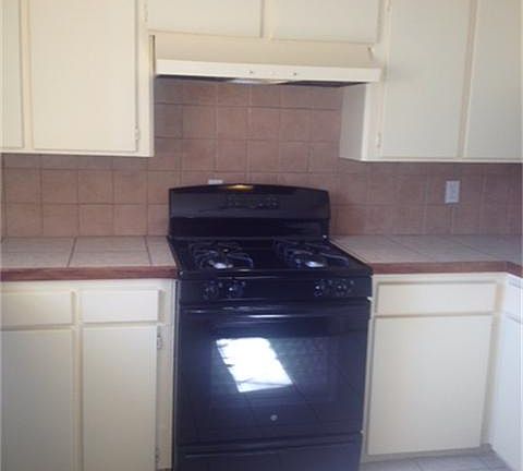 New Gas Stove in Kitchen
