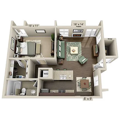 Floor plan A1B-R
