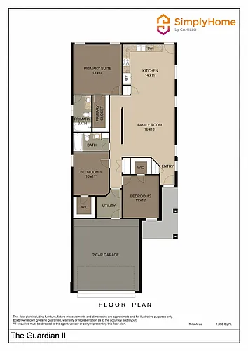 Floor plan 301 North Meadows Drive