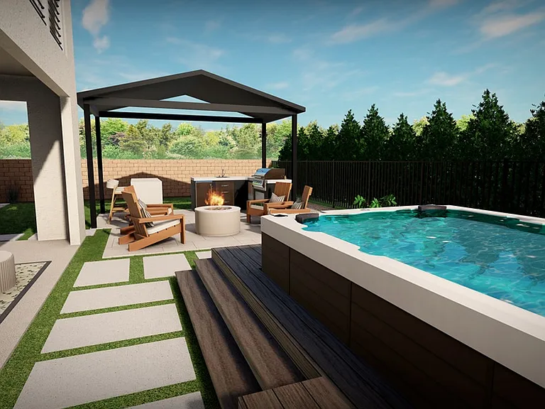 Backyard rendering
