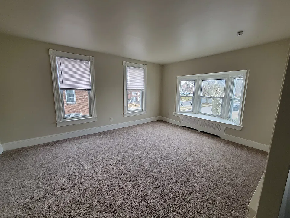 Living room with Large Bay Window