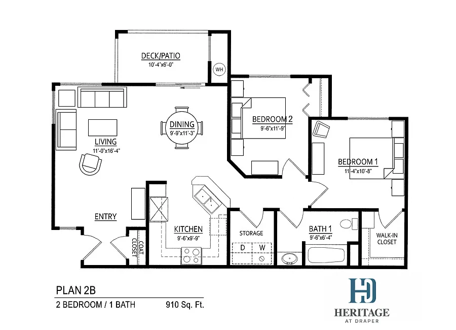 Floor plan 2B Aff