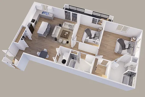 Floor plan Lower - Scenic View - 2 Stall