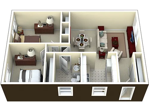 Floor plan 2 Bedroom