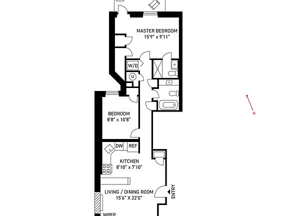 2nd image of 586 Pacific St APT 1A