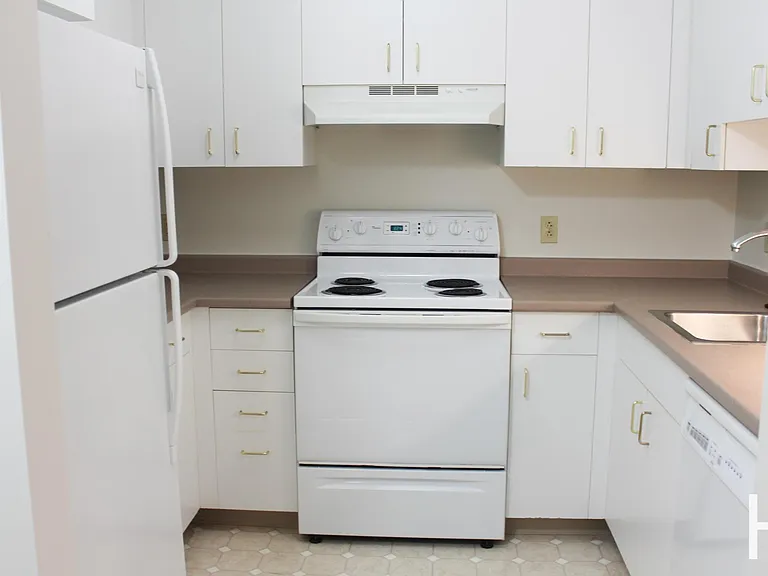 un-renovated unit, kitchen