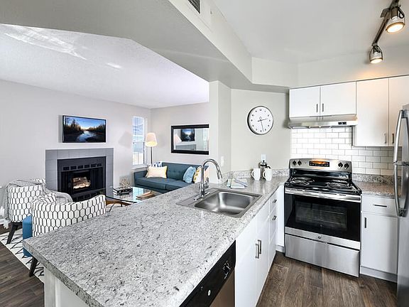 Entertainment is easy with a kitchen overlooking the living area