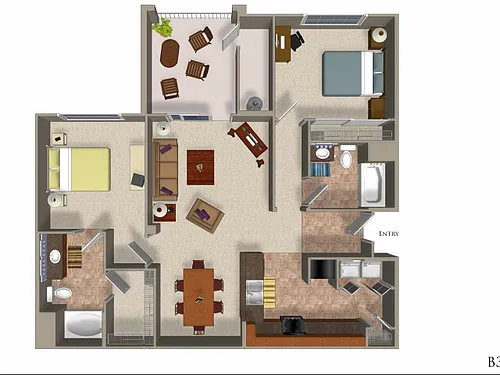Floor plan B3