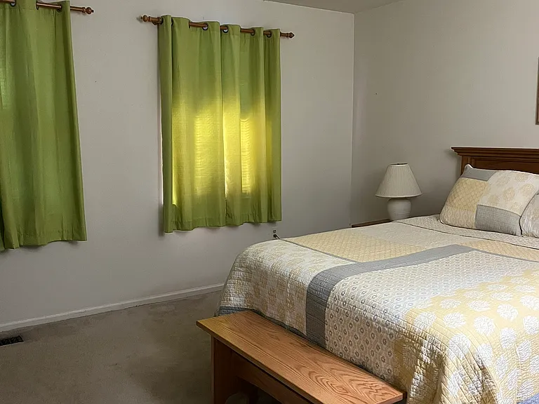 Master Bedroom with attached bath and walk in closet
